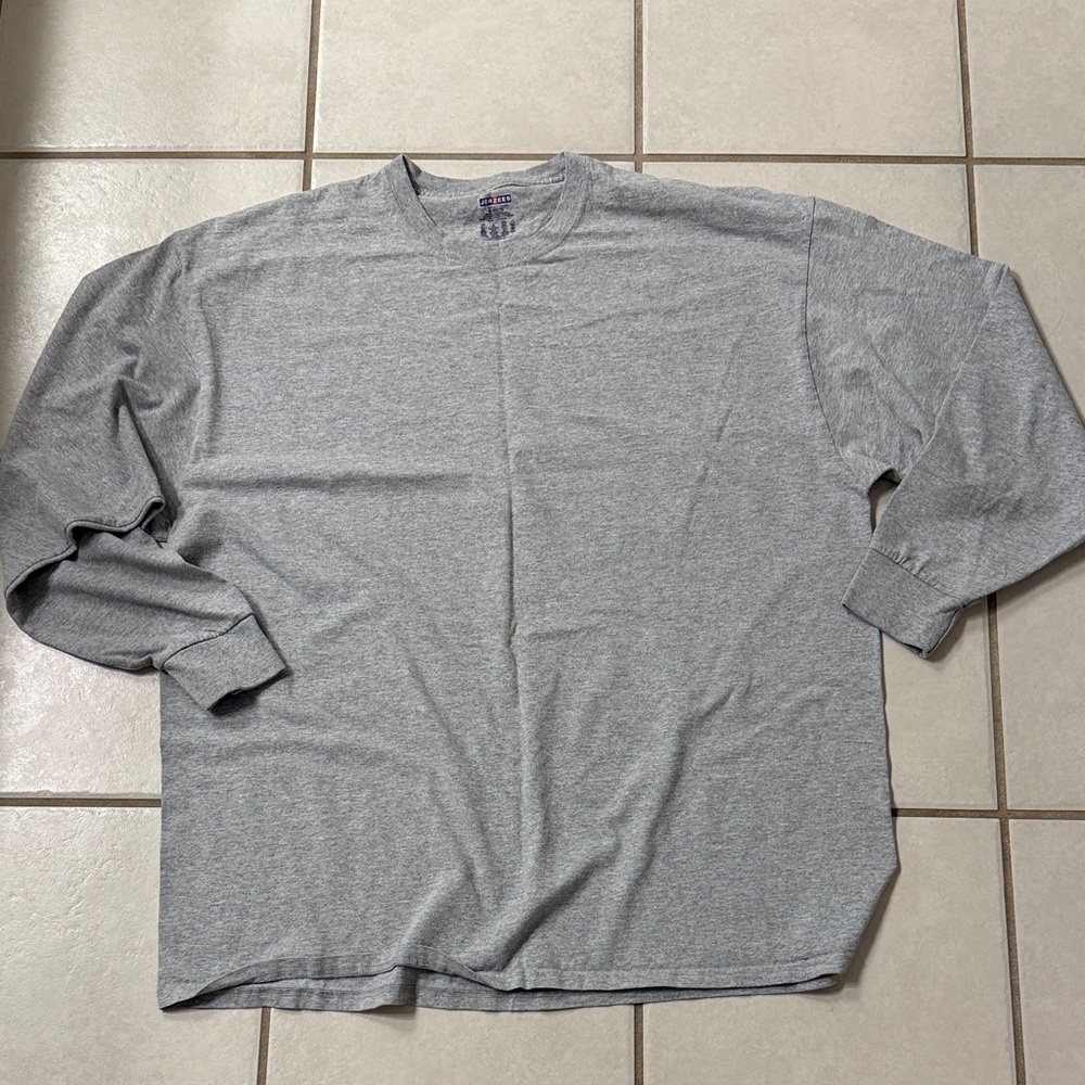 Jerzees XXL Long sleeve Gray Men's Shirt